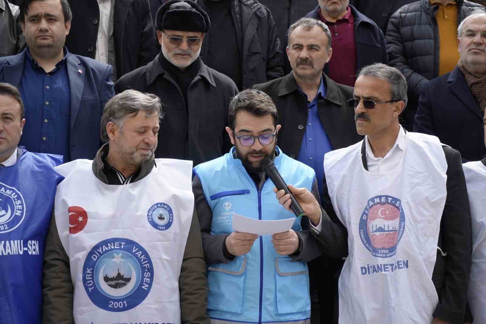 Gümüşhane’de Mescid-i Aksa için basın açıklaması