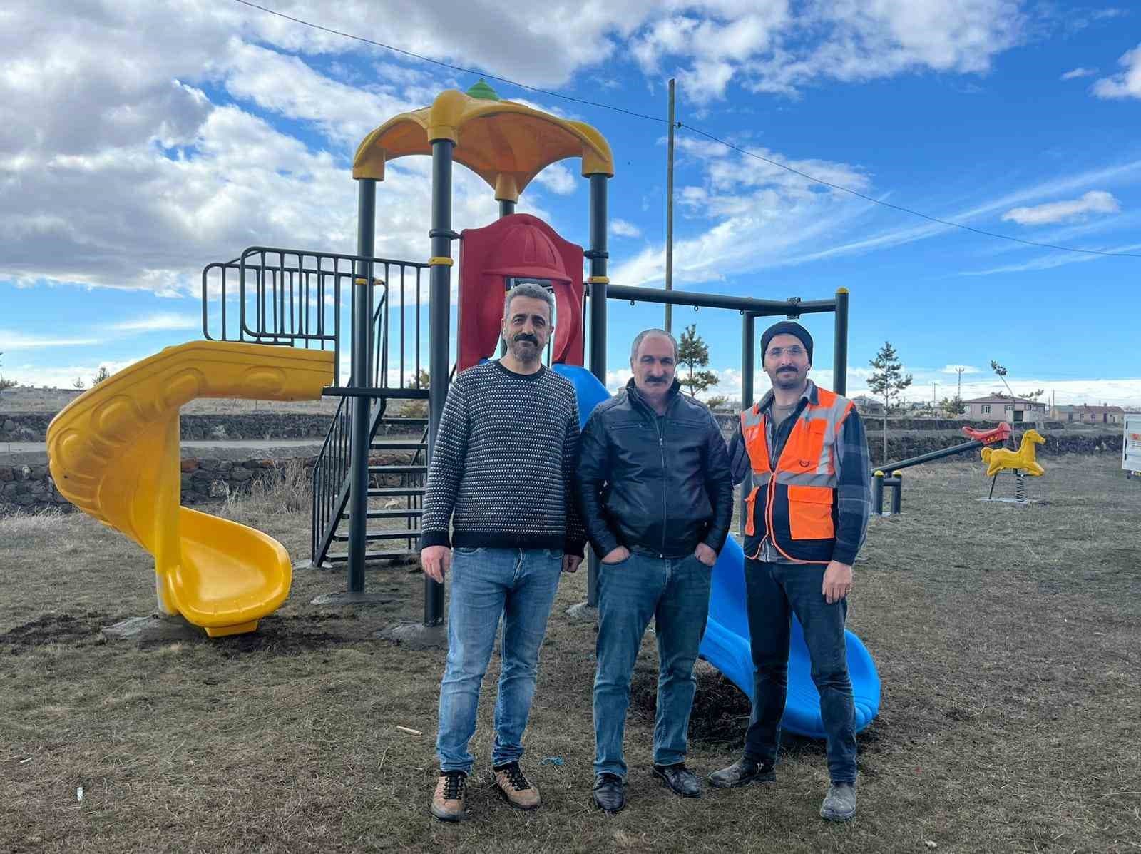 Akyaka’da çocuklara park müjdesi gerçek oldu