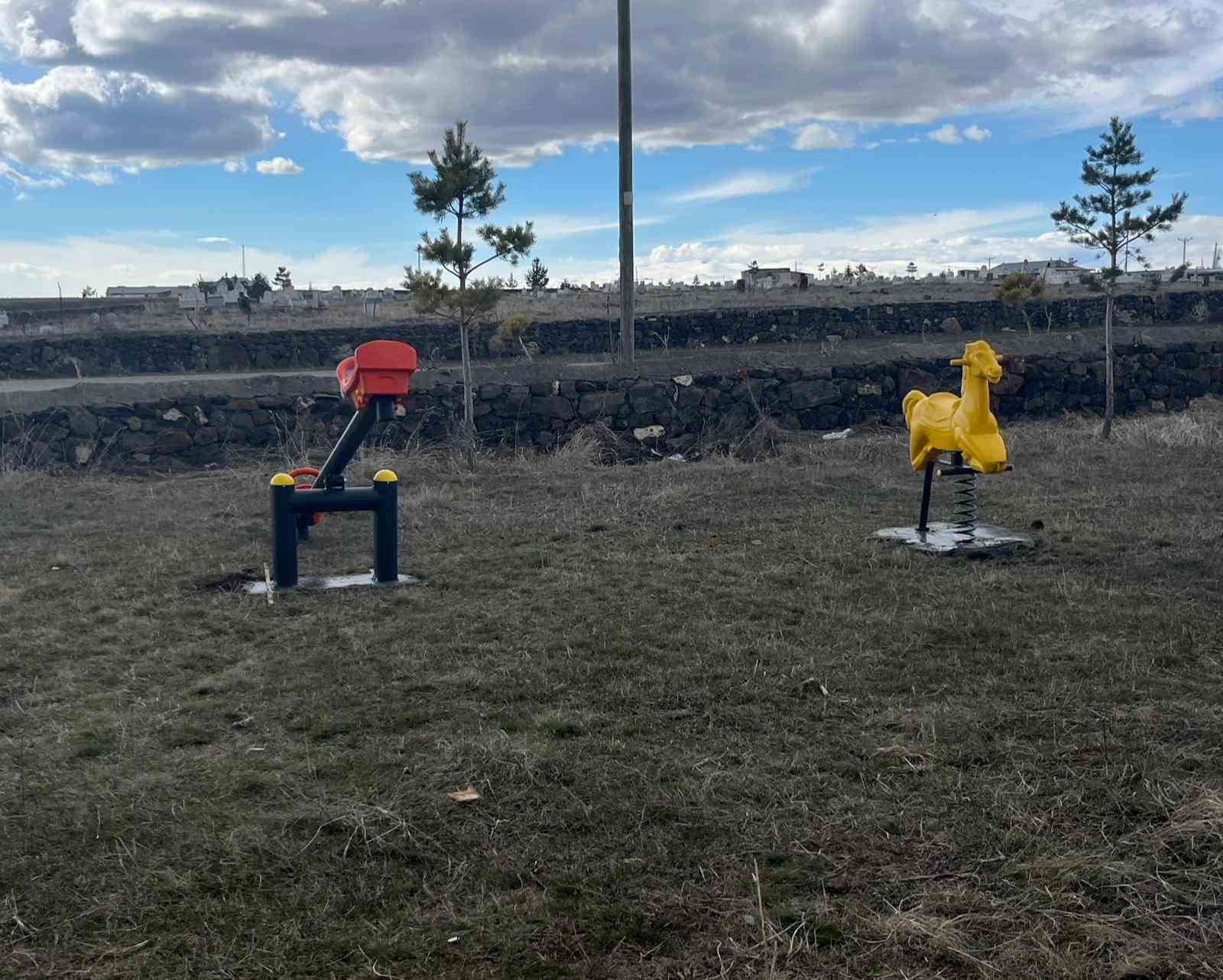 Akyaka’da çocuklara park müjdesi gerçek oldu