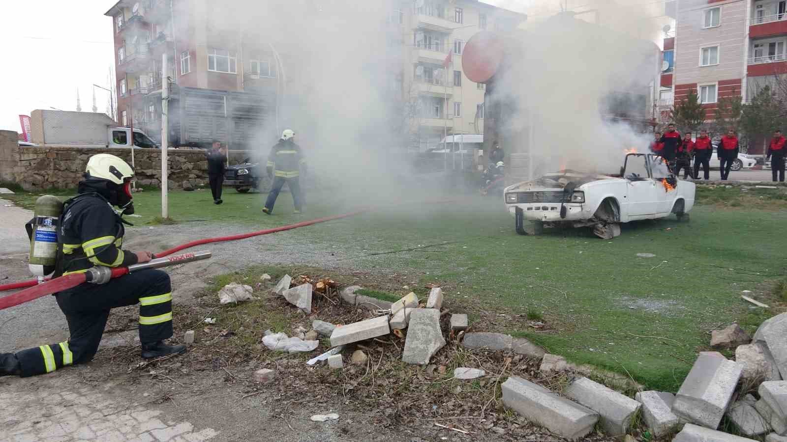 Sorgun itfaiyesi yangın tatbikatında tam not aldı