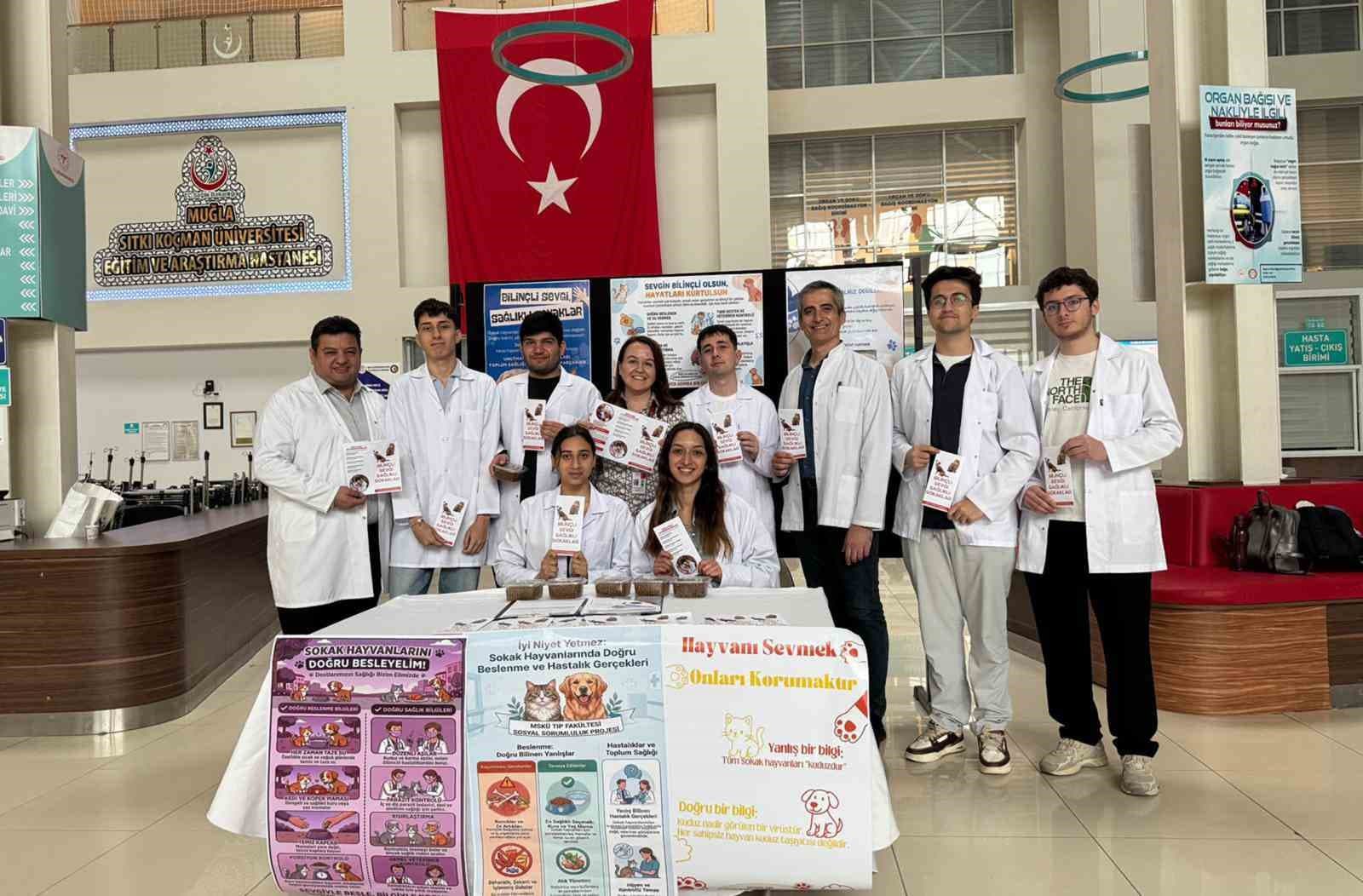 MSKÜ Tıp Fakültesi öğrencilerinden sokak hayvanları için sosyal sorumluluk projesi