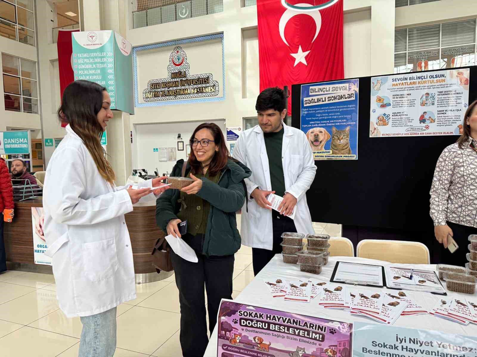 MSKÜ Tıp Fakültesi öğrencilerinden sokak hayvanları için sosyal sorumluluk projesi