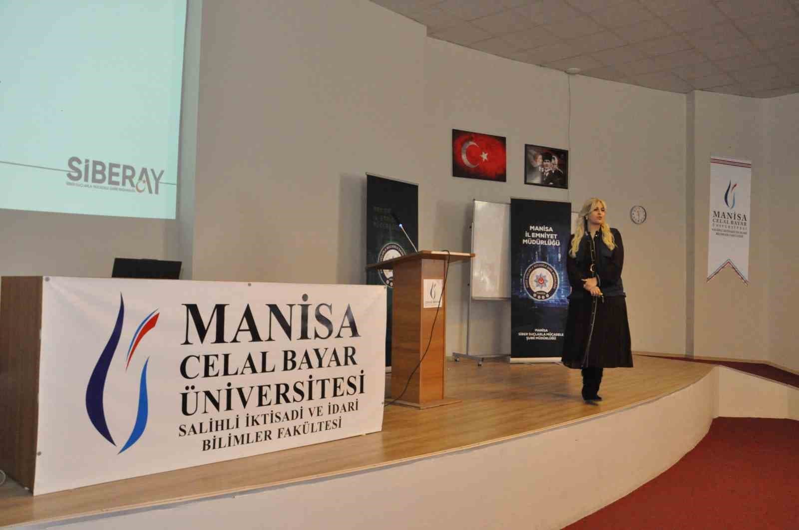 Salihli’de üniversite öğrencilerine siber suçlar ve dolandırıcılık eğitimi