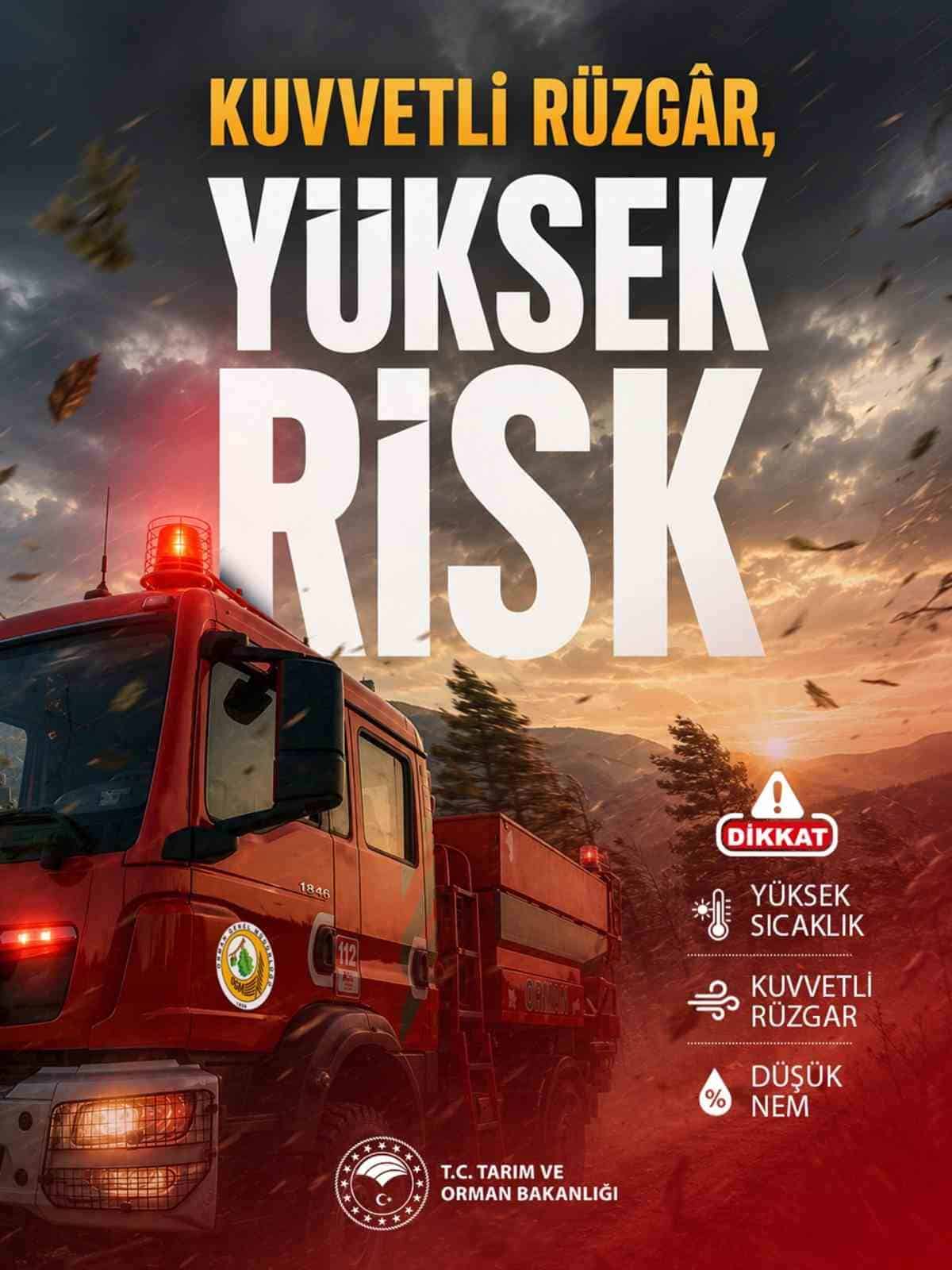 Bakan Yumaklı’dan şiddetli rüzgar uyarısı