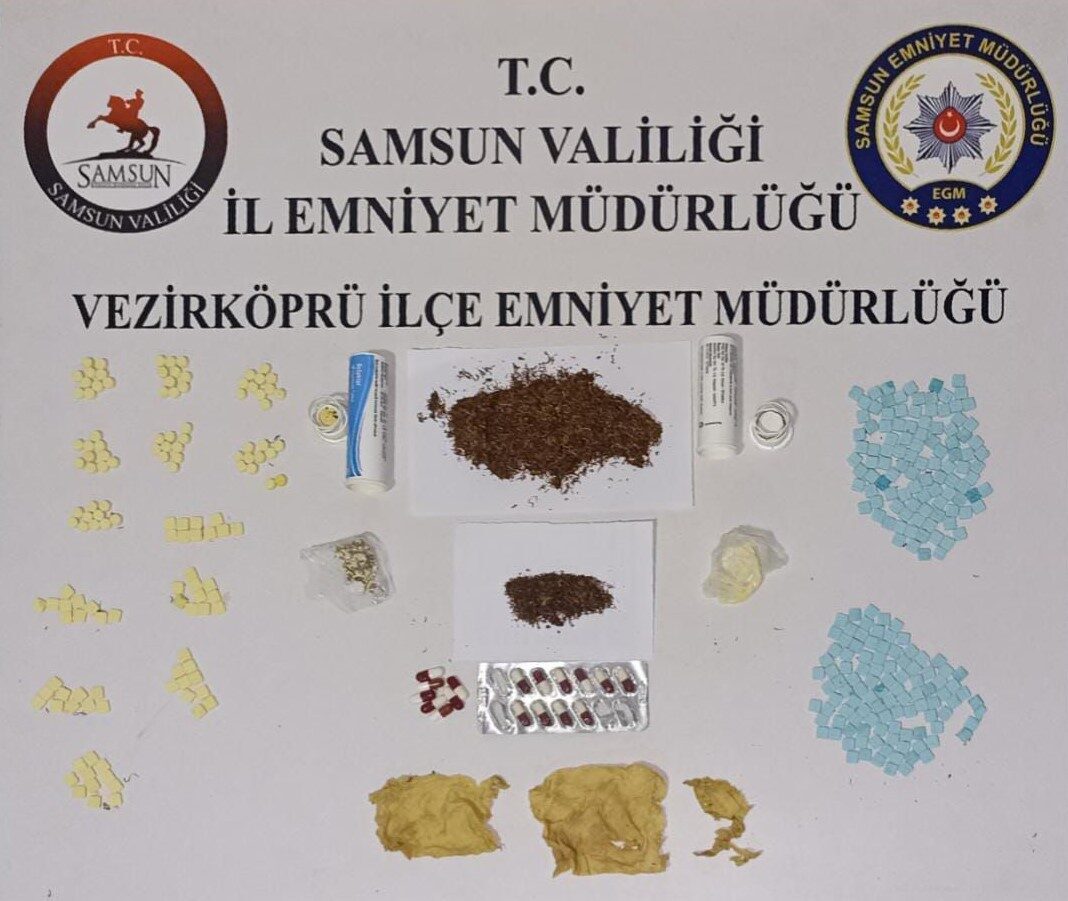 Samsun’da uyuşturucuyla yakalanan 2 kişi gözaltına alındı