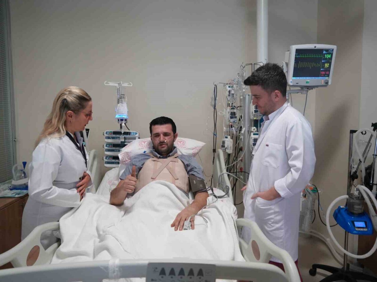 Aort damarı yırtılan Azerbaycanlı tır şoförü, Kastamonu’da yapılan ameliyatla sağlığına kavuştu
