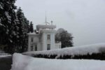 Atatürk Köşkü karla kaplandı ortaya kartpostallık görüntüler çıktı