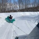 Brandalı kayak renkli görüntülere sahne oldu