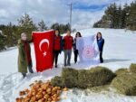 Ilgaz Dağı’nda yayvanlar için yiyecek bırakıldı