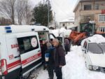Rize’de hastaya ulaşamayan ambulansın imdadına İl Özel İdare ekipleri yetişti