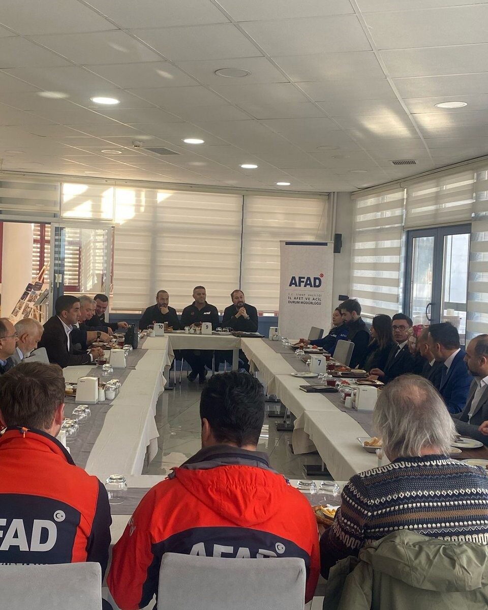 Sinop’ta Destek AFAD Gönüllüleri toplantısı