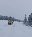 Sinop’ta karla mücadele çalışmaları devam ediyor