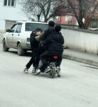 Tokat’ta çocukların tehlikeli yolculuğu kamerada