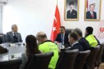 Vali Osman Hacıbektaşoğlu başkanlığında trafik güvenliği toplantısı gerçekleştirildi