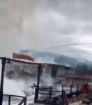 Bolu’da dün faaliyeti durdurulan, konaklama tesisinde yangın