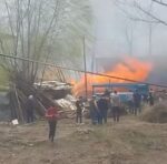 Garajda çıkan yangın güçlükle söndürüldü