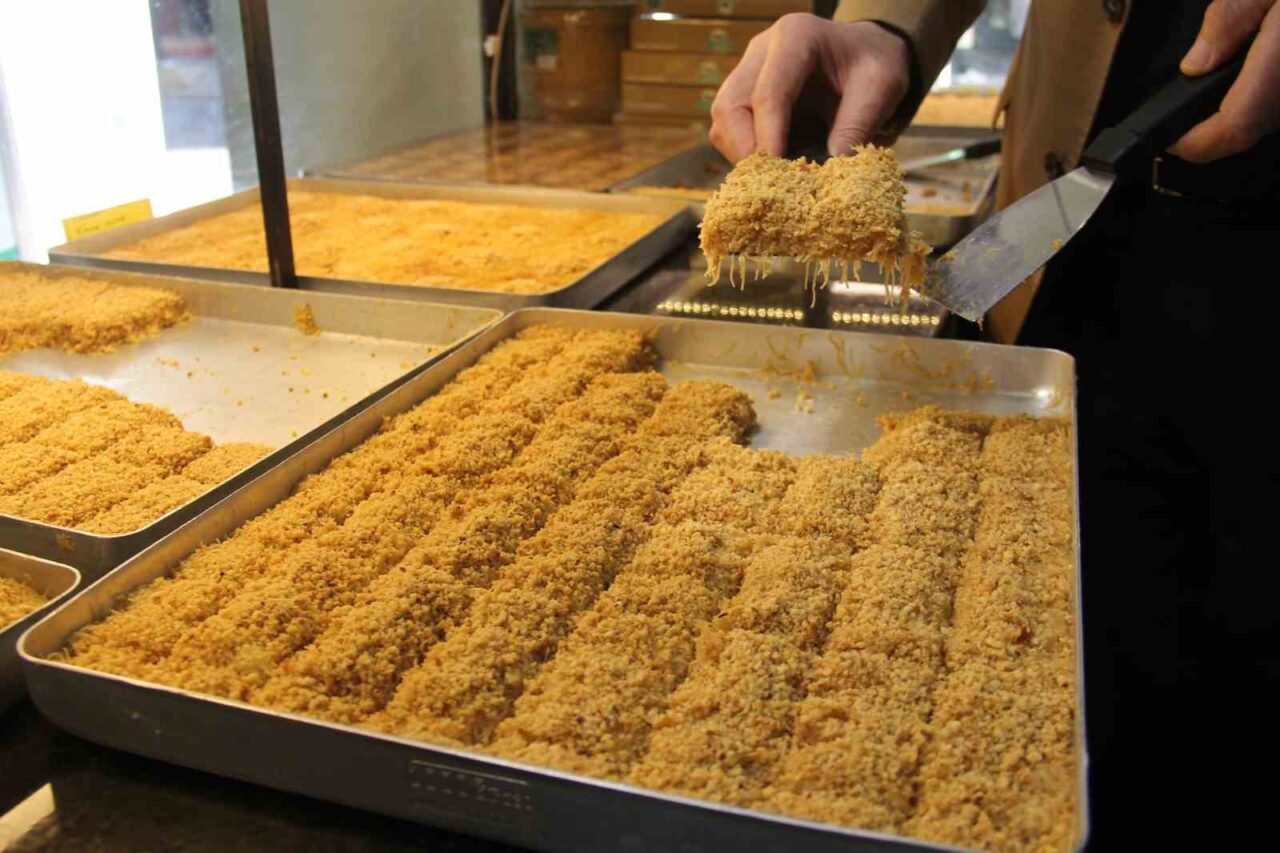 Giresun’da fındıklı sütlü kadayıf Ramazan sofralarının vazgeçilmezi oldu