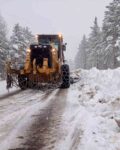 Giresun’da kar yağışı nedeniyle 394 köy yolu kapandı
