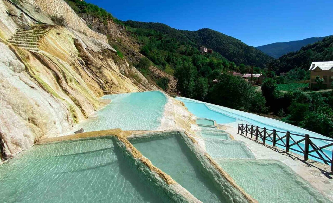 Giresun’daki Göksu Travertenleri yeni turizm sezonuna hazırlanıyor
