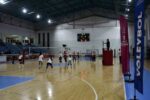 Gümüşhane’de anneler ve kızları voleybol maçında karşı karşıya geldi