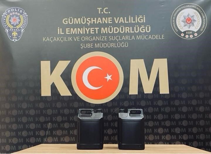 Gümüşhane’de sahte içki operasyonunda 1 kişi yakalandı