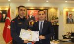 Jandarma personellerine başarı belgesi