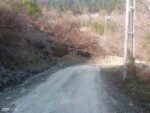 Kastamonu’da heyelan sebebiyle yol, 4 metre kaydı