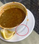 Müşteriden mide bulandıran hareket: İçtiği çorbanın parasını ödememek için tabağa kıl koydu