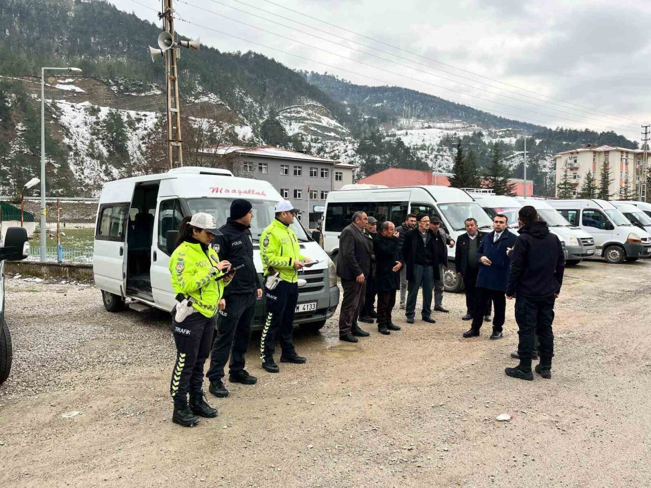 Sinop’ta okul servislerine denetim