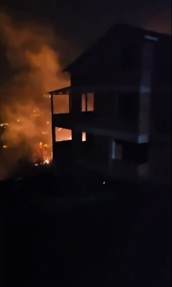 Trabzon’da korkutan yangın