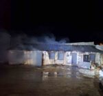 Yapım işi Bayburt Group tarafından sürdürülen Kop Tünelinin şantiyesinde yangın çıktı