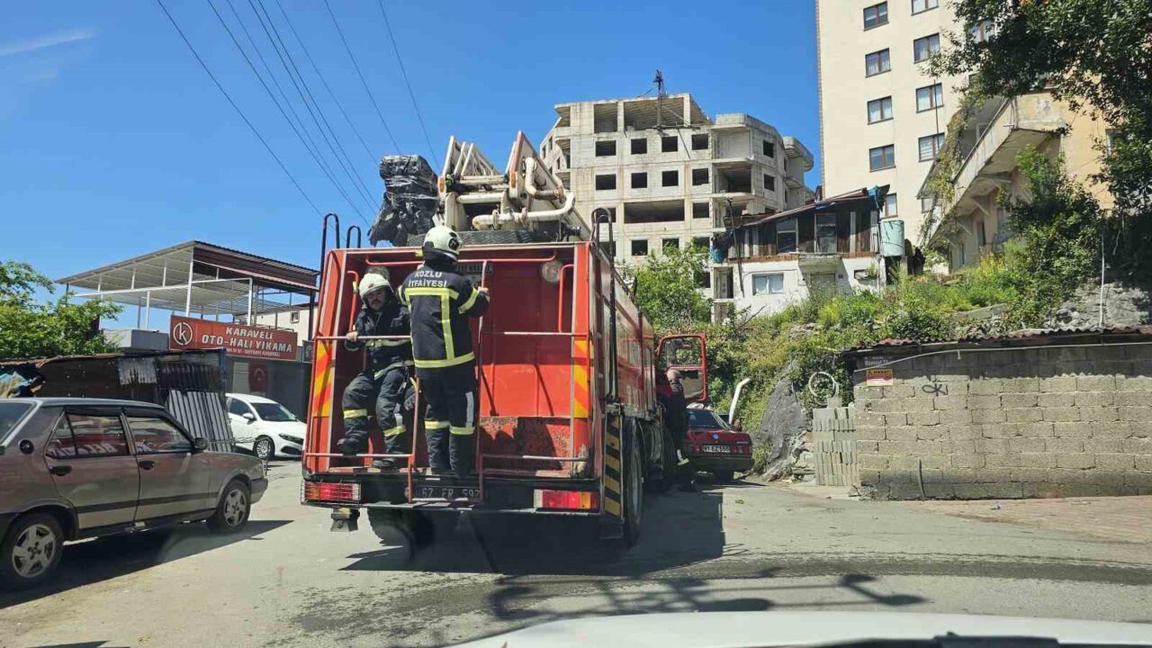 Aspiratörden çıkan yangın paniğe neden oldu