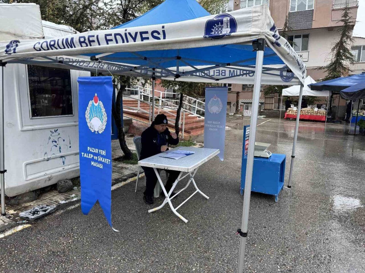 Çorum’da pazar yerlerinde talep ve şikayet masası kuruldu