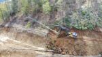 Kastamonu’da heyelanda çöken yoldaki çalışmalar sürüyor