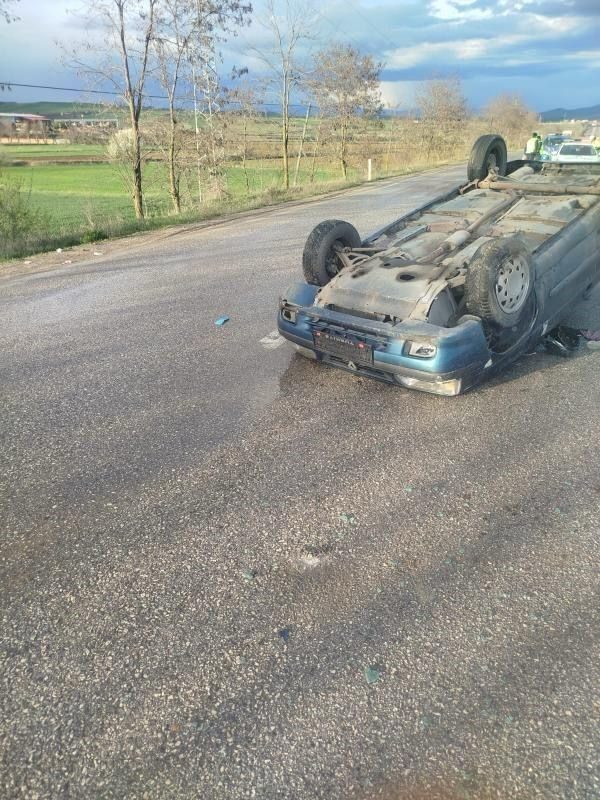 Kastamonu’da otomobil takla attı: 1 yaralı