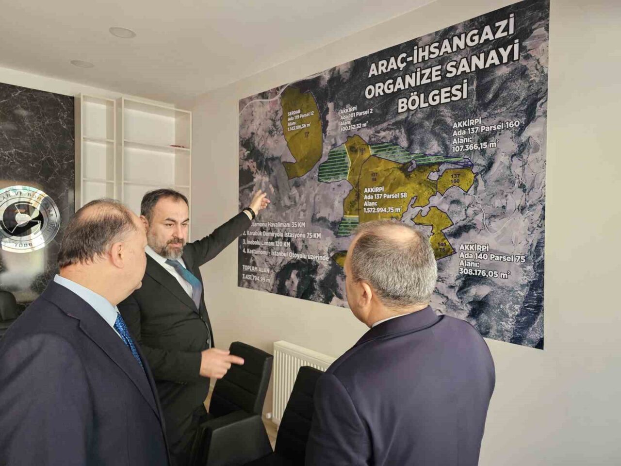 Kastamonu’ya kurulacak organize sanayi bölgesi için yer seçimi komisyon süreci başladı