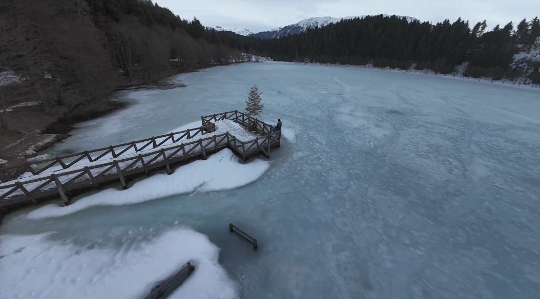 Şavşat Karagöl’den son kar manzaraları
