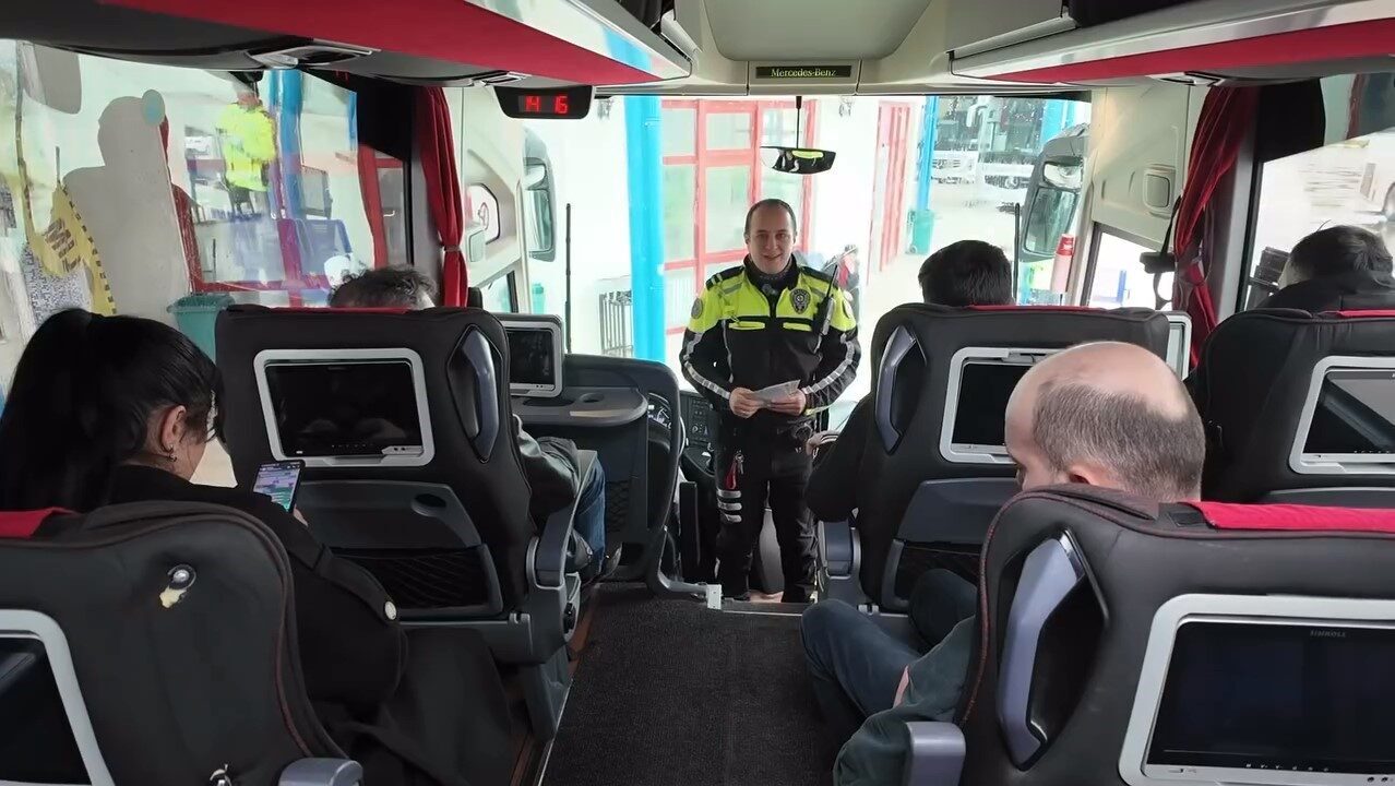 Sinop’ta şehirlerarası otobüs denetimleri
