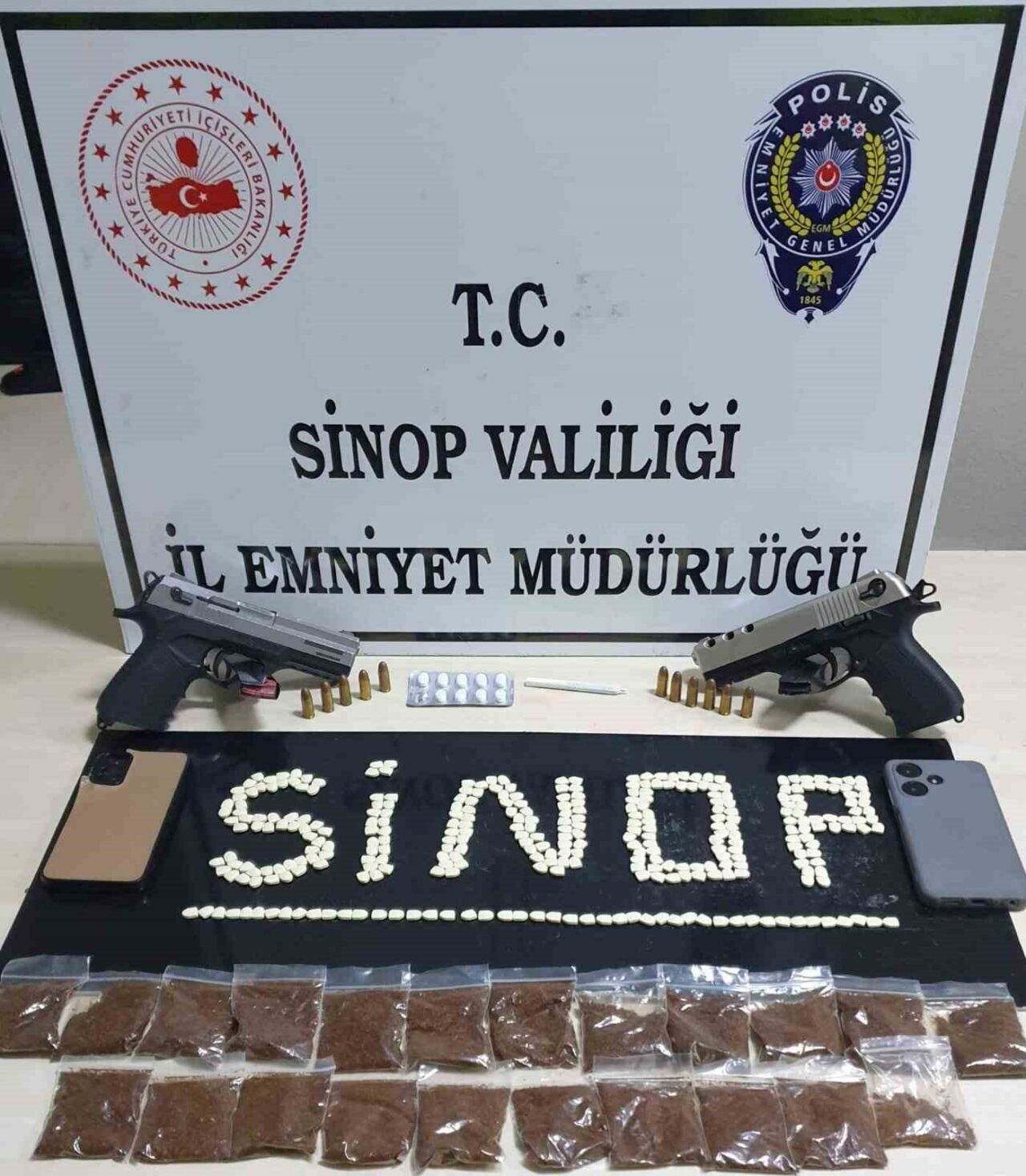 Sinop’ta zehir operasyonu