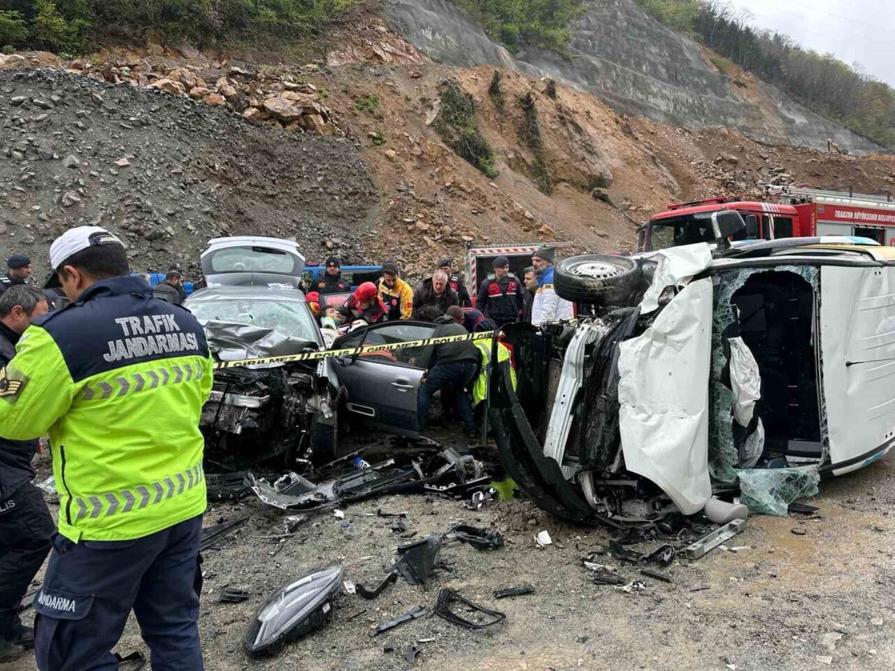 Trabzon’da trafik kazası: 7 yaralı
