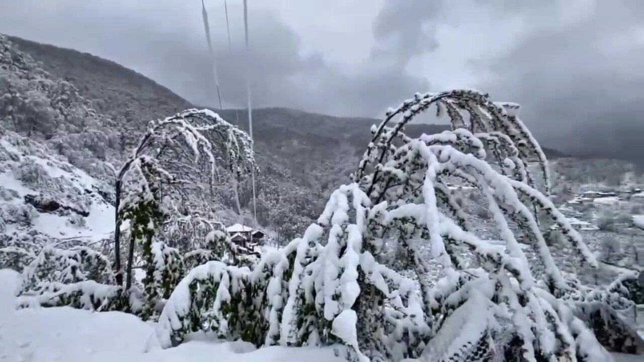 Zonguldak’ın yüksek kesimlerinde kar etkili oldu