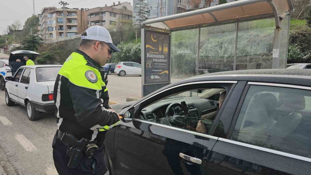 Zonguldak’ta dron destekli kırmızı ışık denetimi