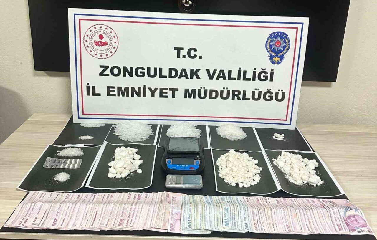 Zonguldak’ta uyuşturucu operasyonu: 755 gram metamfetamin ele geçirildi