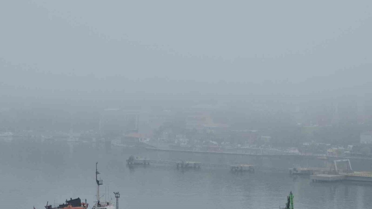 Zonguldak’ta yoğun sis etkili oldu