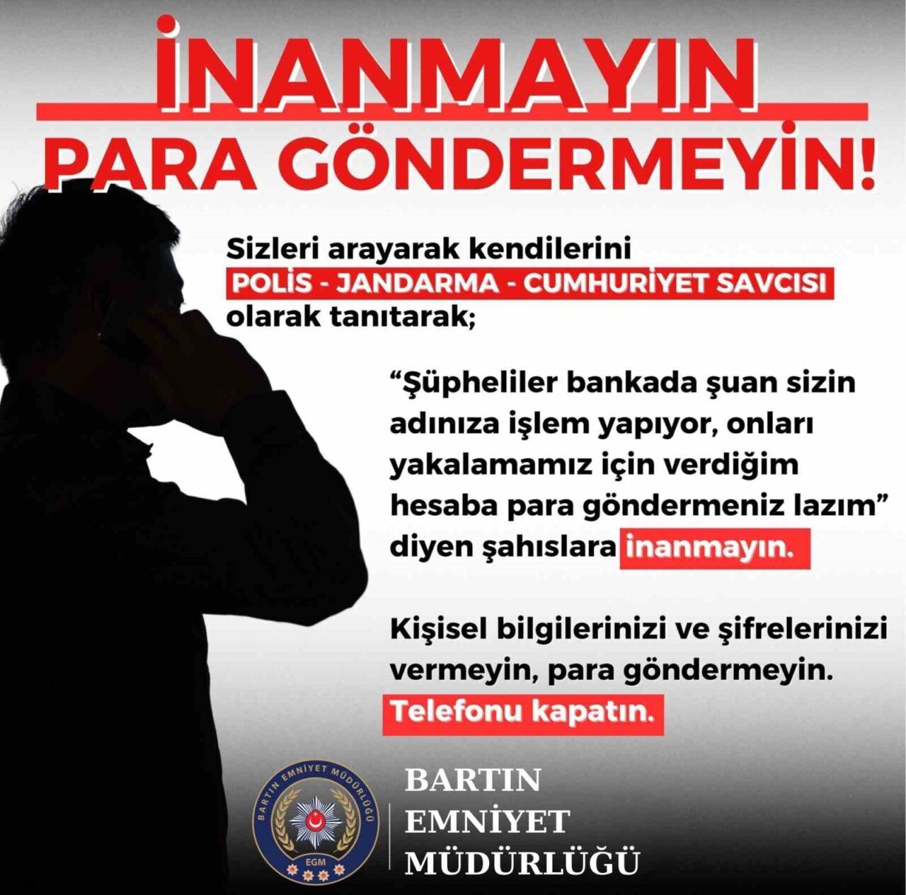 Bartın polisi dolandırıcılara savaş açtı