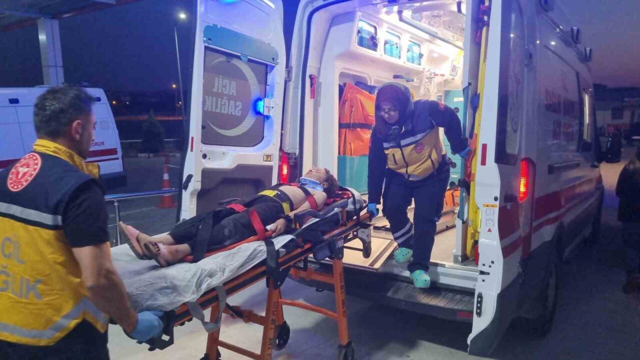Çorum’da otomobilin çarptığı yaya yaralandı