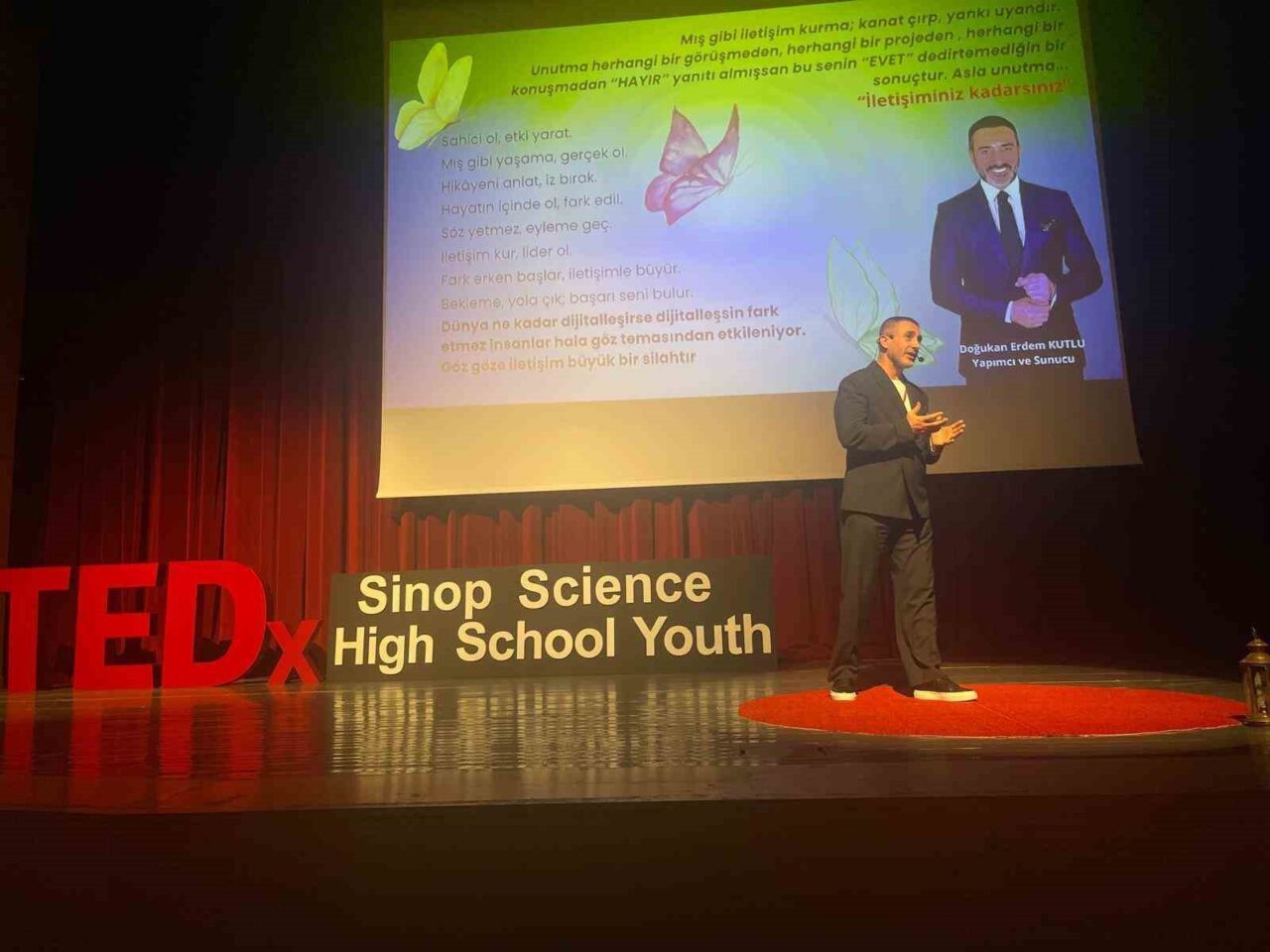 Doğukan Erdem Kutlu, Sinop’ta gençlere seslendi: "Mış gibi konuşmayın, mış gibi yaşamayın"