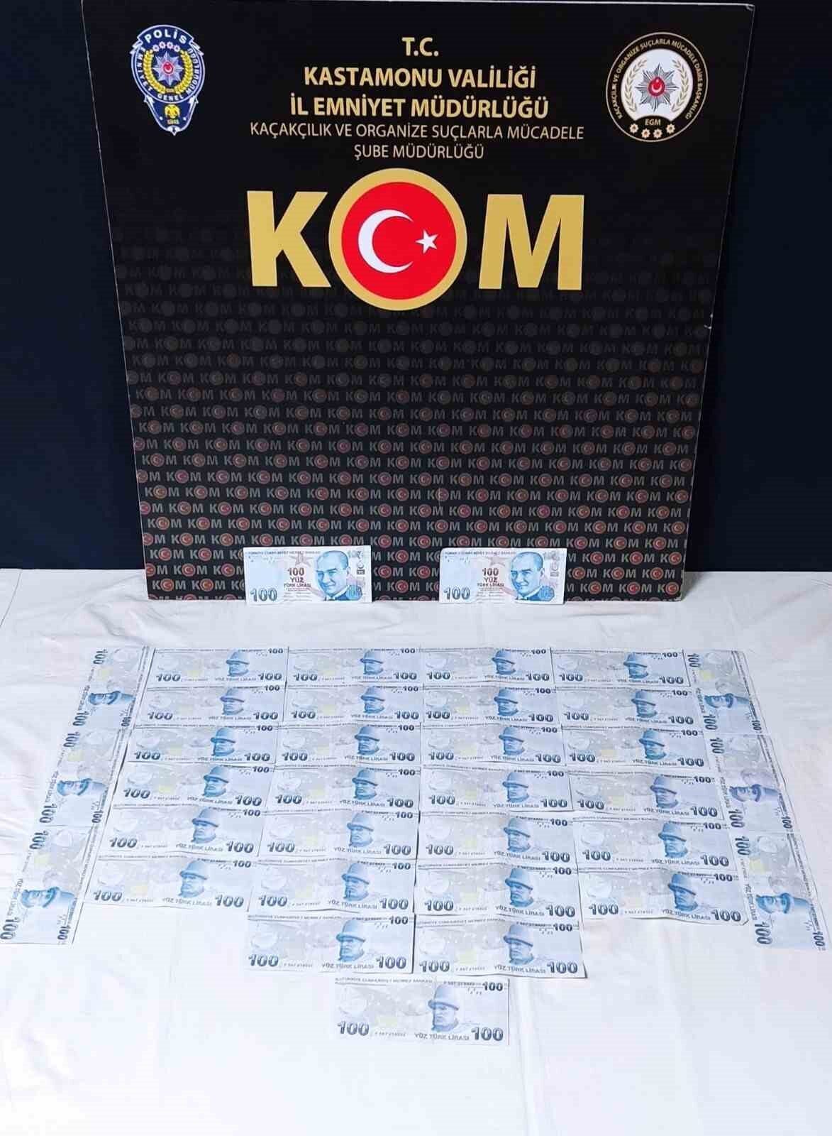Kastamonu’da sahte para operasyonu: 2 gözaltı