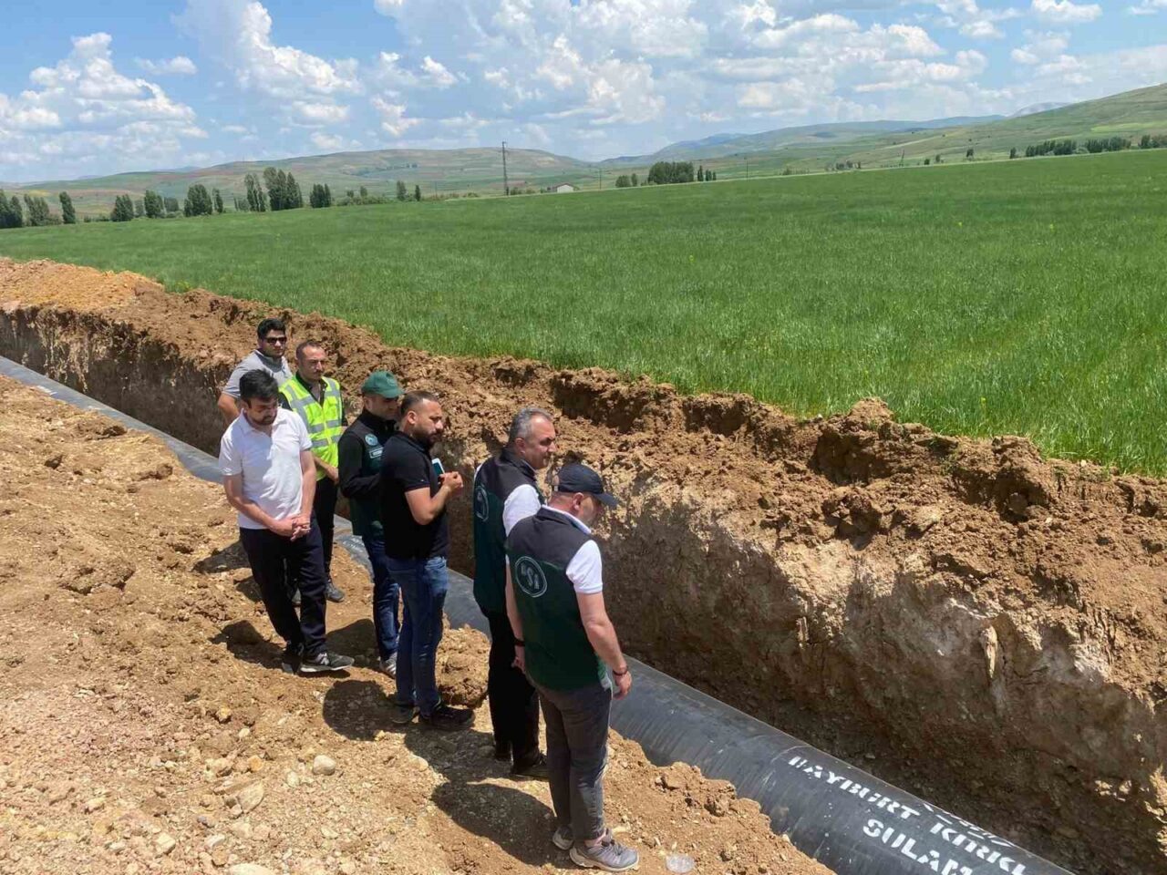 Kırklartepe Barajı sulama inşaatında çalışmalar devam ediyor