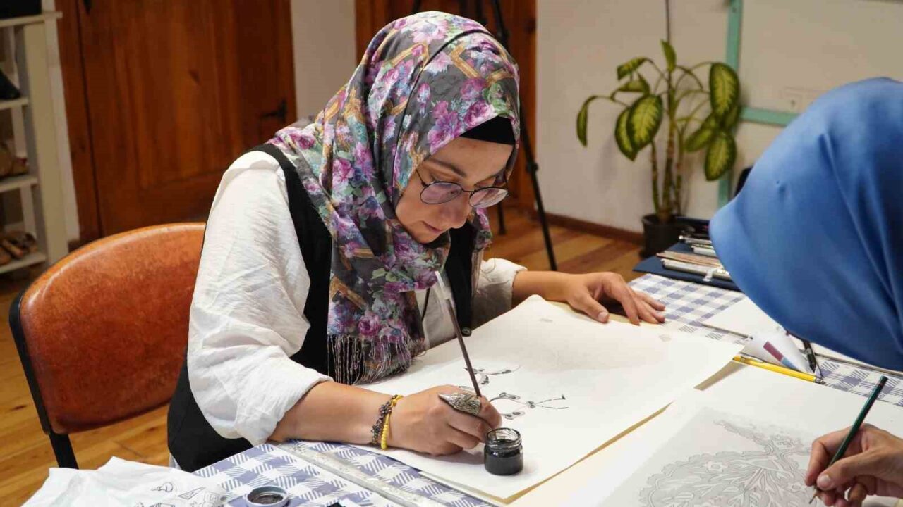 Tokat’ta kalem işi projesiyle kültürel miras geleceğe taşınıyor